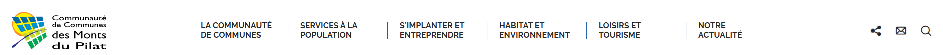 Bannière de la Communauté de Communes des Monts du Pilat